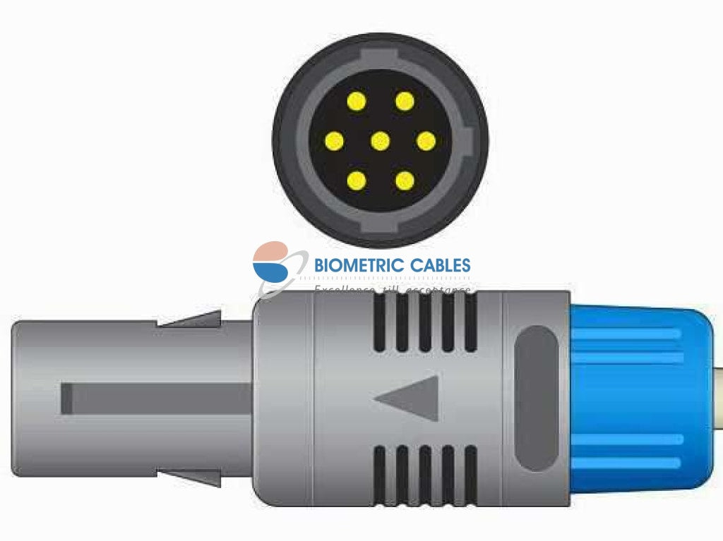 Schiller 7 Pin I Slot Spo2 Extension Cable | Biometric Cables